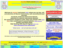 Tablet Screenshot of musicalinstrumentsales.co.uk